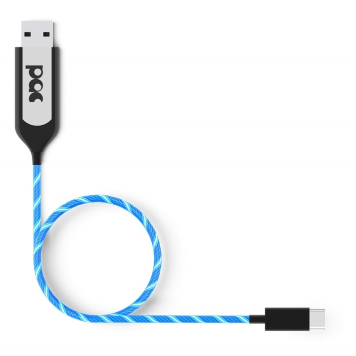 POWERAWARE PAC Latausjohto USB-C 1m Sininen LED-valo ryhmässä TIETOKOONET & TARVIKKEET / Kaapelit & Sovittimet / USB / USB-C @ TP E-commerce Nordic AB (38-91131)