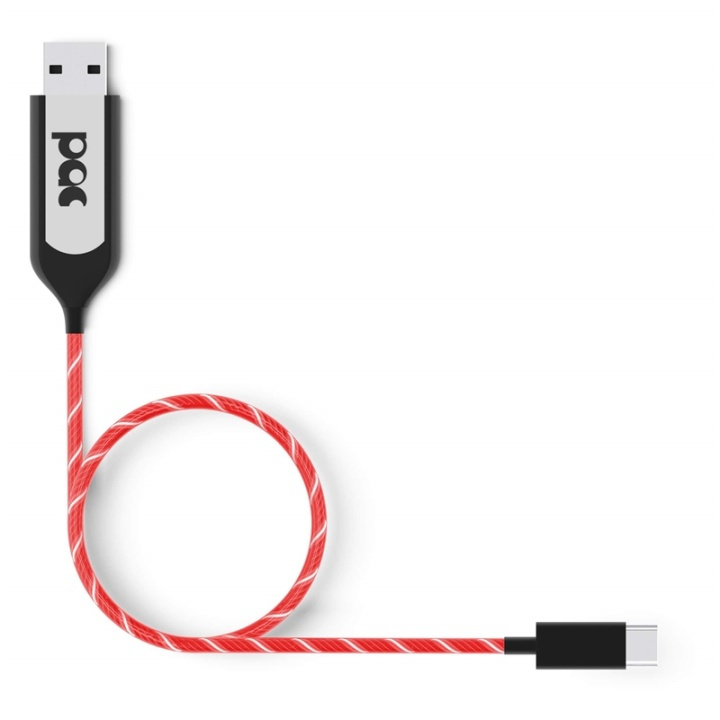 POWERAWARE PAC Latausjohto USB-C 1m Punainen LED-valo ryhmässä TIETOKOONET & TARVIKKEET / Kaapelit & Sovittimet / USB / USB-C @ TP E-commerce Nordic AB (38-91132)