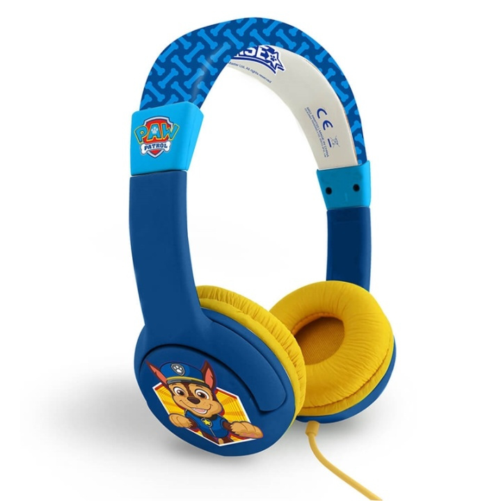 Paw Patrol Kuulokkeet Junior On-Ear 85dB Chase ryhmässä KODINELEKTRONIIKKA / Ääni & Kuva / Kuulokkeet & Tarvikkeet / Kuulokkeet @ TP E-commerce Nordic AB (38-91134)