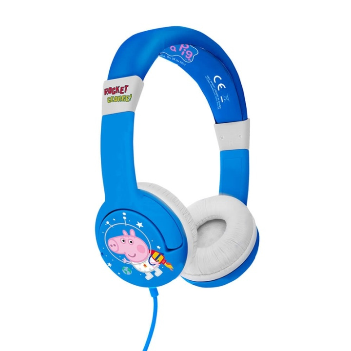 PEPPA PIG Kuuloke Junior On-Ear 85dB George Rocket ryhmässä KODINELEKTRONIIKKA / Ääni & Kuva / Kuulokkeet & Tarvikkeet / Kuulokkeet @ TP E-commerce Nordic AB (38-91138)