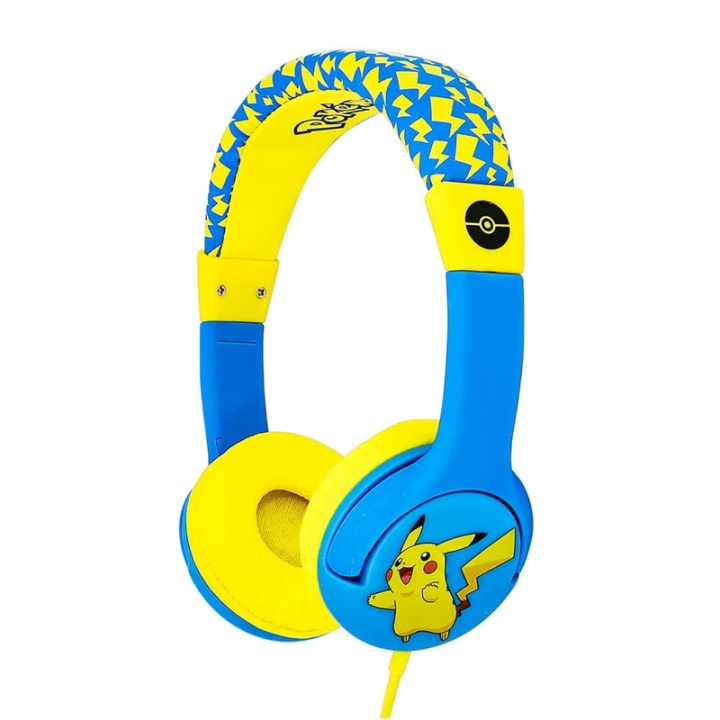 POKEMON Kuuloke Junior On-Ear 85dB Pikachu ryhmässä KODINELEKTRONIIKKA / Ääni & Kuva / Kuulokkeet & Tarvikkeet / Kuulokkeet @ TP E-commerce Nordic AB (38-91151)