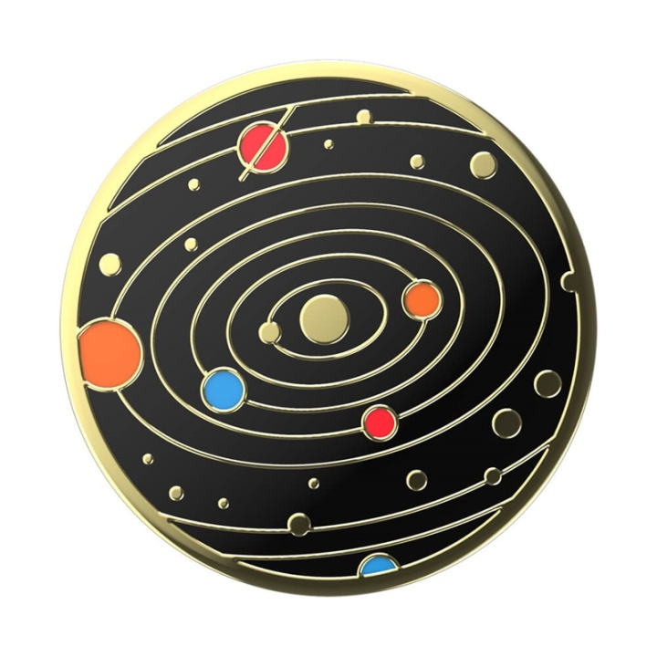 PopSockets Enamel Solar flare Black Avtagbart Grip med Ställfunktion Premium ryhmässä ÄLYPUHELIMET JA TABLETIT / Muut tarvikkeet / Popsockets @ TP E-commerce Nordic AB (38-91192)
