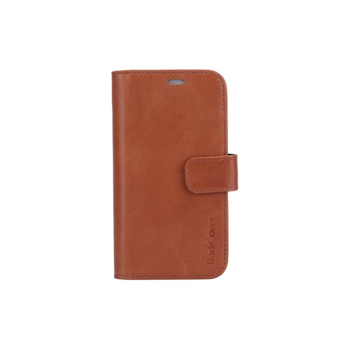 Radicover Lompakko iPhone 12 Mini Säteilysuojattu 2in1 RFID Ruskea ryhmässä ÄLYPUHELIMET JA TABLETIT / Puhelimen suojakotelo / Apple / iPhone 12 Mini / Kotelo @ TP E-commerce Nordic AB (38-91314)