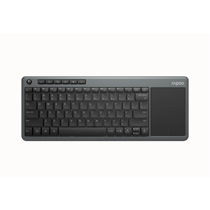 Rapoo Keyboard K2600 Wireless 2.4GHz Grey ryhmässä TIETOKOONET & TARVIKKEET / Hiiret & Näppäimistöt / Näppäimistöt / Paketti @ TP E-commerce Nordic AB (38-91367)