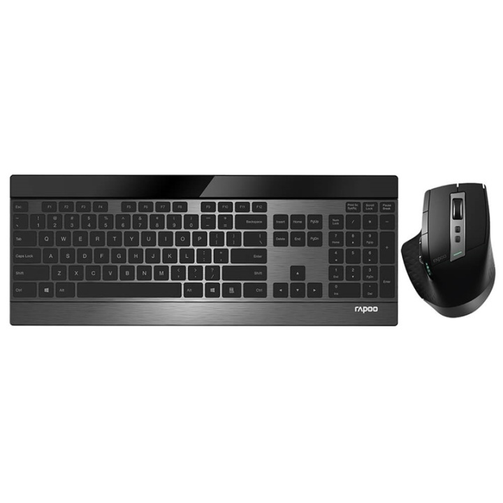 Rapoo Keyboard/Mice Set 9900M Wireless Multi-Mode Black ryhmässä TIETOKOONET & TARVIKKEET / Hiiret & Näppäimistöt / Näppäimistöt / Paketti @ TP E-commerce Nordic AB (38-91374)