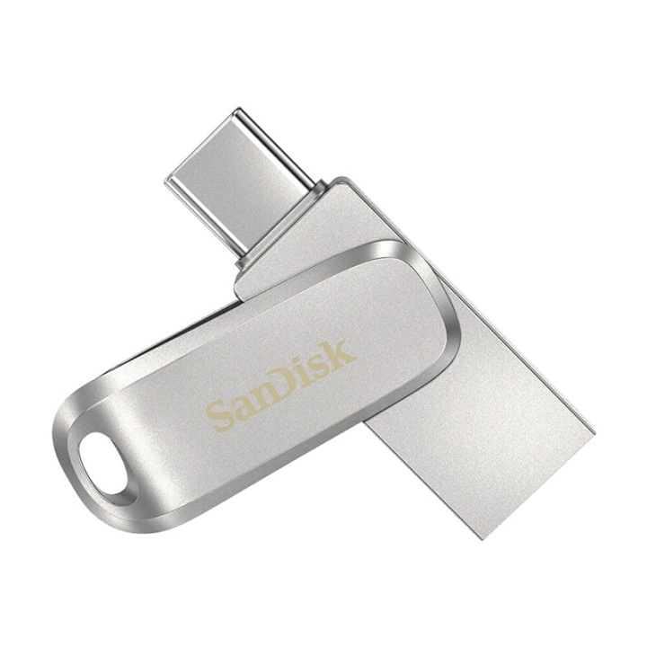 SANDISK USB Dual Drive Luxe 128GB 150MB/s USB-C & USB 3.1 ryhmässä KODINELEKTRONIIKKA / Tallennusvälineet / USB-muistitikku / USB 3.1 @ TP E-commerce Nordic AB (38-91426)