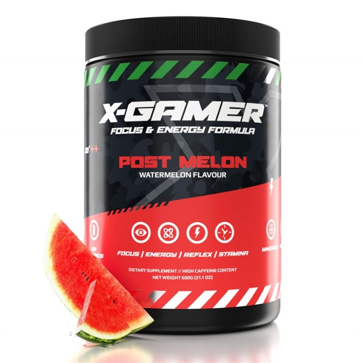 X-GAMER X-Tubz Post Melon 600g ryhmässä TIETOKOONET & TARVIKKEET / GAMING / Pelaajien energiajuomat @ TP E-commerce Nordic AB (38-91535)