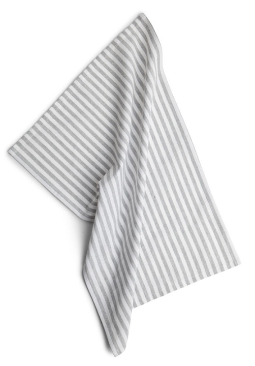 Kosta Linnewäfveri, Återvunnen kökshandduk (40x60cm), Randig, Grå ryhmässä KOTI, TALOUS JA PUUTARHA / Keittiövälineet / Keittiön tekstiilit @ TP E-commerce Nordic AB (38-91588-GR)