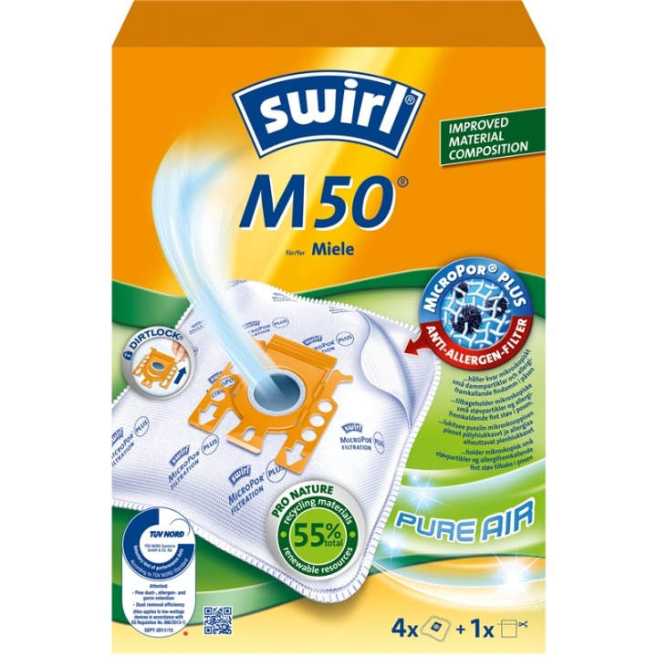 Swirl Dammsugarpåsar M50 OBS 3X4ST ryhmässä KOTI, TALOUS JA PUUTARHA / Siivoustuotteet / Imurit & Tarvikkeet / Tarvikkeet / Pölynimurin pussit @ TP E-commerce Nordic AB (38-91618)