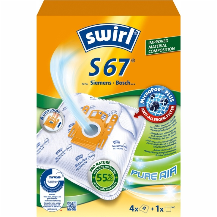 Swirl Dammsugarpåsar S67 OBS 3X4ST ryhmässä KOTI, TALOUS JA PUUTARHA / Siivoustuotteet / Imurit & Tarvikkeet / Tarvikkeet / Pölynimurin pussit @ TP E-commerce Nordic AB (38-91624)