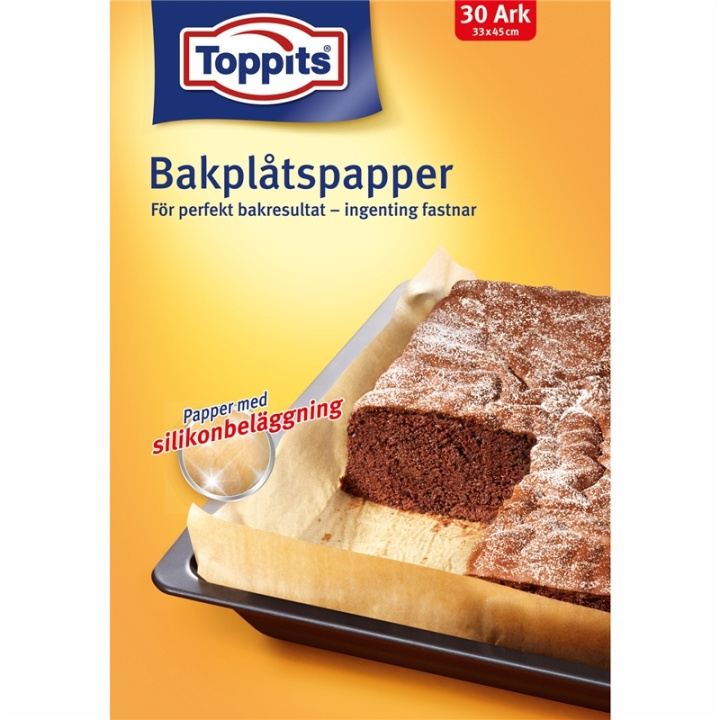 Toppits Bakplåtspapper Ark 33X45cm 30a ryhmässä KOTI, TALOUS JA PUUTARHA / Keittiövälineet / Muut keittivälineet @ TP E-commerce Nordic AB (38-91642)