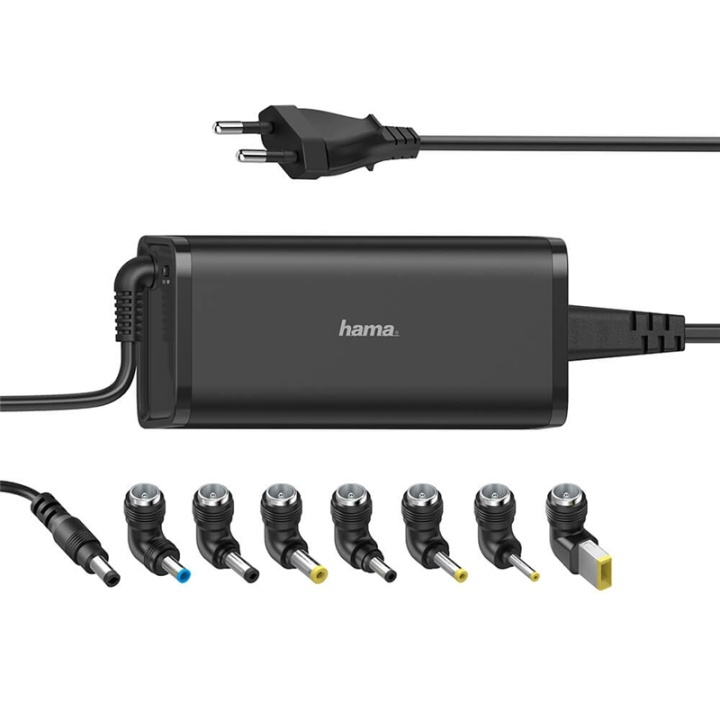 Hama Nätdel Notebook Universal 100-240V 15-19V/90W 8x Adapter ryhmässä TIETOKOONET & TARVIKKEET / Kaapelit & Sovittimet / Sähkökaapelit @ TP E-commerce Nordic AB (38-91859)