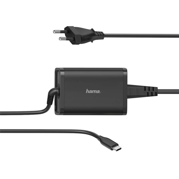 HAMA Laturi Notebook USB-C 100-240V 5-20V/65W ryhmässä TIETOKOONET & TARVIKKEET / Kaapelit & Sovittimet / Sähkökaapelit @ TP E-commerce Nordic AB (38-91862)