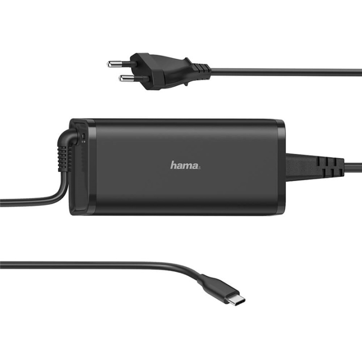 Hama Nätdel Notebook USB-C 100-240V 5-20V/100W ryhmässä TIETOKOONET & TARVIKKEET / Kaapelit & Sovittimet / Sähkökaapelit @ TP E-commerce Nordic AB (38-91863)