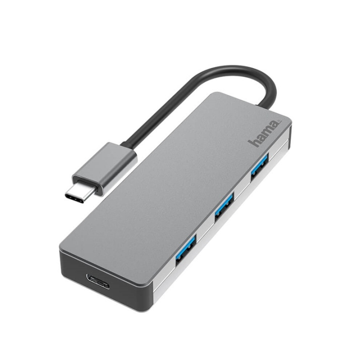 Hama Hub USB-C 4x Portar 10 Gbit/s ryhmässä TIETOKOONET & TARVIKKEET / Tietokonetarvikkeet / USB-telakat @ TP E-commerce Nordic AB (38-91871)