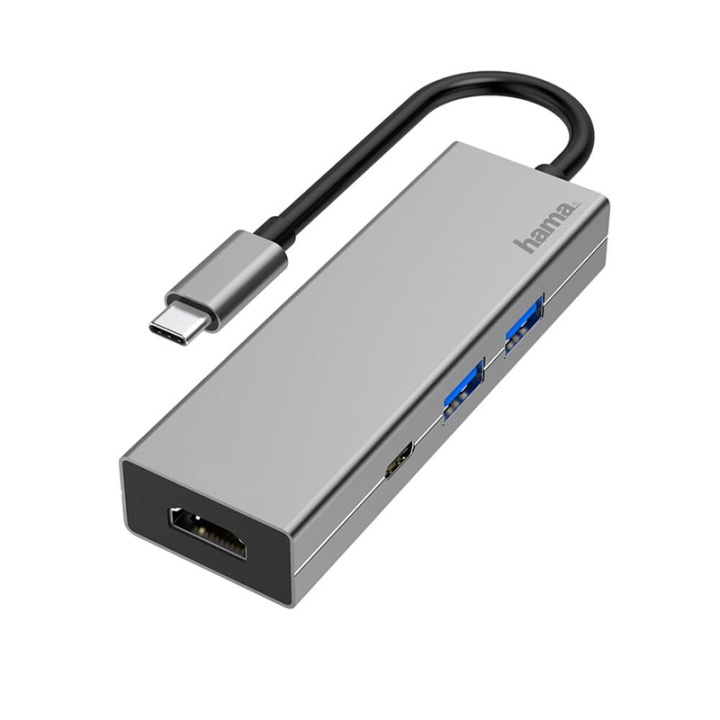 HAMA Adapteri USB-C Multi 4x Porttia HDMI ryhmässä TIETOKOONET & TARVIKKEET / Tietokonetarvikkeet / USB-telakat @ TP E-commerce Nordic AB (38-91873)