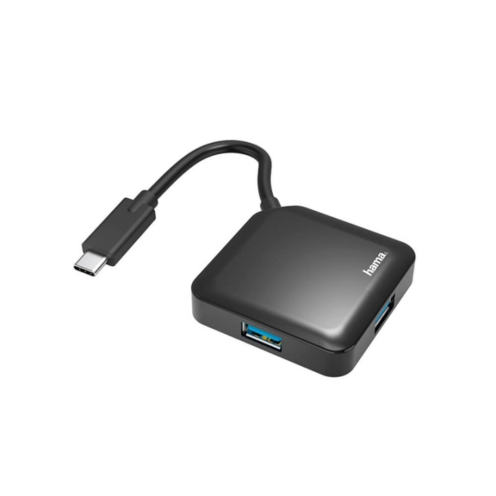 HAMA Hub USB-C 4x Porttia 5 Gbit/s ryhmässä TIETOKOONET & TARVIKKEET / Tietokonetarvikkeet / USB-telakat @ TP E-commerce Nordic AB (38-91877)