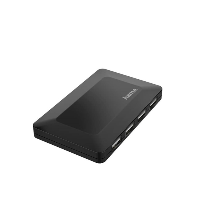 Hama Hub USB-A 2.0 4x Portar 480 Mbit/s Svart ryhmässä TIETOKOONET & TARVIKKEET / Tietokonetarvikkeet / USB-telakat @ TP E-commerce Nordic AB (38-91884)