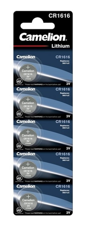 Camelion CR1616/3V, knappcellsbatteri, litium, 5-pack ryhmässä KODINELEKTRONIIKKA / Paristot & Laturit / Akut / Nappiparistot @ TP E-commerce Nordic AB (38-92003)