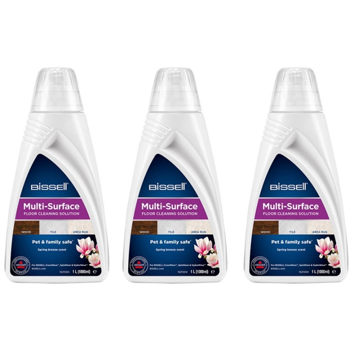 BISSELL MultiSurface Detergent CrossWave/SpinWave Trio Pack 3 x 1 L ryhmässä KOTI, TALOUS JA PUUTARHA / Siivoustuotteet / #SAKNAS! @ TP E-commerce Nordic AB (38-92048)