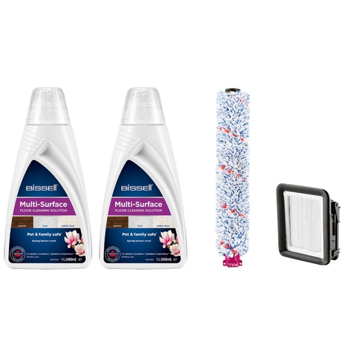BISSELL MultiSurface Cleaning Pack 2x1789L + Harja + Filtteri ryhmässä KOTI, TALOUS JA PUUTARHA / Siivoustuotteet / Imurit & Tarvikkeet / Tarvikkeet / Suodattimet @ TP E-commerce Nordic AB (38-92049)