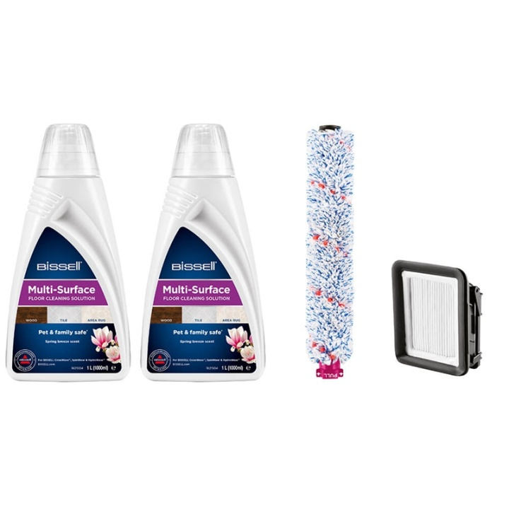 Bissell MultiSurface Cleaning Pack 2x1789L + Harja + Filtteri ryhmässä KOTI, TALOUS JA PUUTARHA / Siivoustuotteet / Imurit & Tarvikkeet / Tarvikkeet / Suodattimet @ TP E-commerce Nordic AB (38-92049)