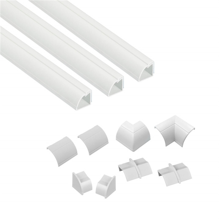 D-LINE Kabelkanal Kit 22x22mm 3x Kabelkanal/Tillbehör 1.0m ryhmässä KODINELEKTRONIIKKA / Kaapelit & Sovittimet / Kaapelinhallinta @ TP E-commerce Nordic AB (38-92066)