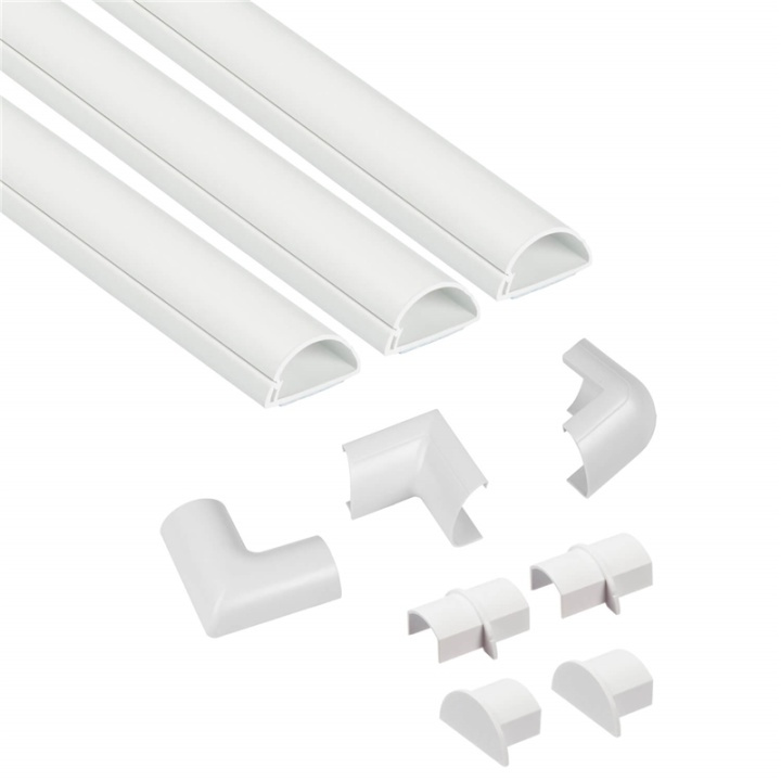 D-LINE Kabelkanal Kit 30x15mm 3x Kabelkanal/Tillbehör 1.0m ryhmässä KODINELEKTRONIIKKA / Kaapelit & Sovittimet / Kaapelinhallinta @ TP E-commerce Nordic AB (38-92067)