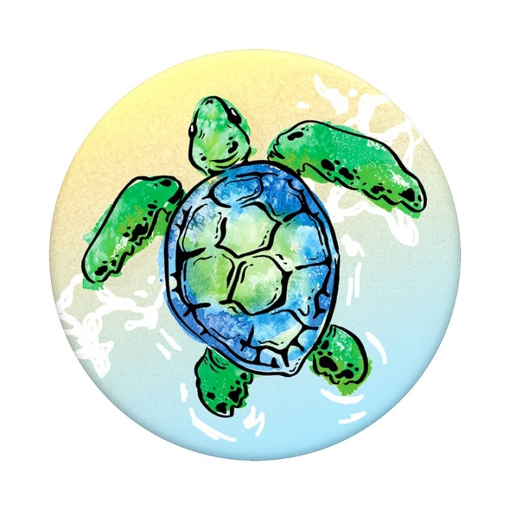 PopSockets Tortuga Avtagbart Grip med Ställfunktion ryhmässä ÄLYPUHELIMET JA TABLETIT / Muut tarvikkeet / Popsockets @ TP E-commerce Nordic AB (38-92129)