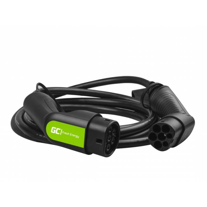 GREENCELL EV Cable Type2 22kW 5m ryhmässä AUTO / Sähköauton lautauskaapelit ja latauslaatikot @ TP E-commerce Nordic AB (38-92191)