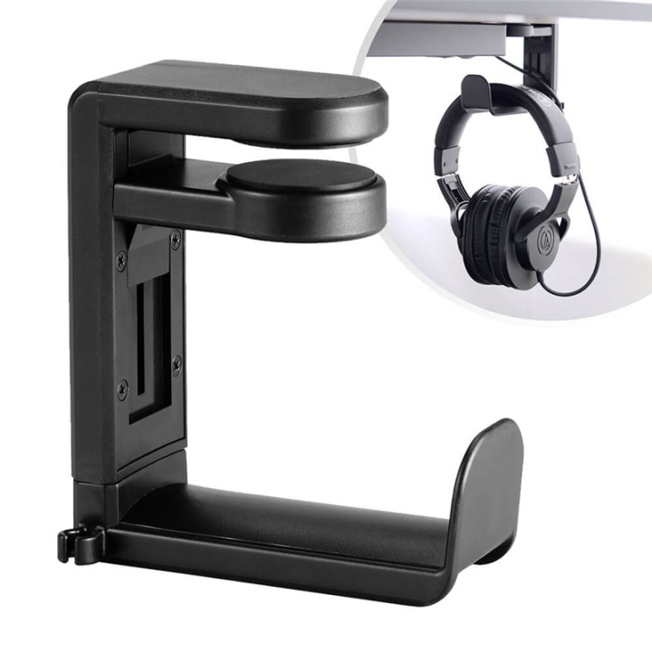 Desire2 Hållare för Hörlur/Headset Svart Monterat på skrivbordsskiva ryhmässä KOTI, TALOUS JA PUUTARHA / Toimistotuotteet / Muut @ TP E-commerce Nordic AB (38-92368)