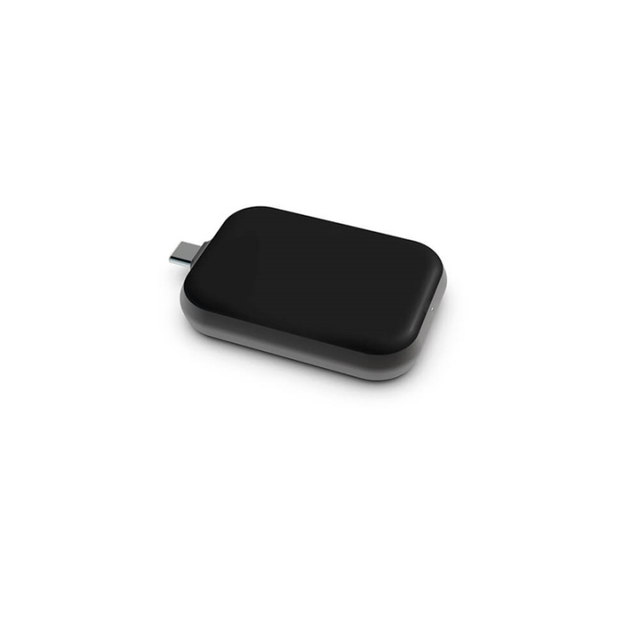 Zens Singel Apple Airpods Laddare QI USB-C Stick Aluminium Svart ryhmässä ÄLYPUHELIMET JA TABLETIT / Laturit & Kaapelit / Qi Langaton laturi @ TP E-commerce Nordic AB (38-92381)