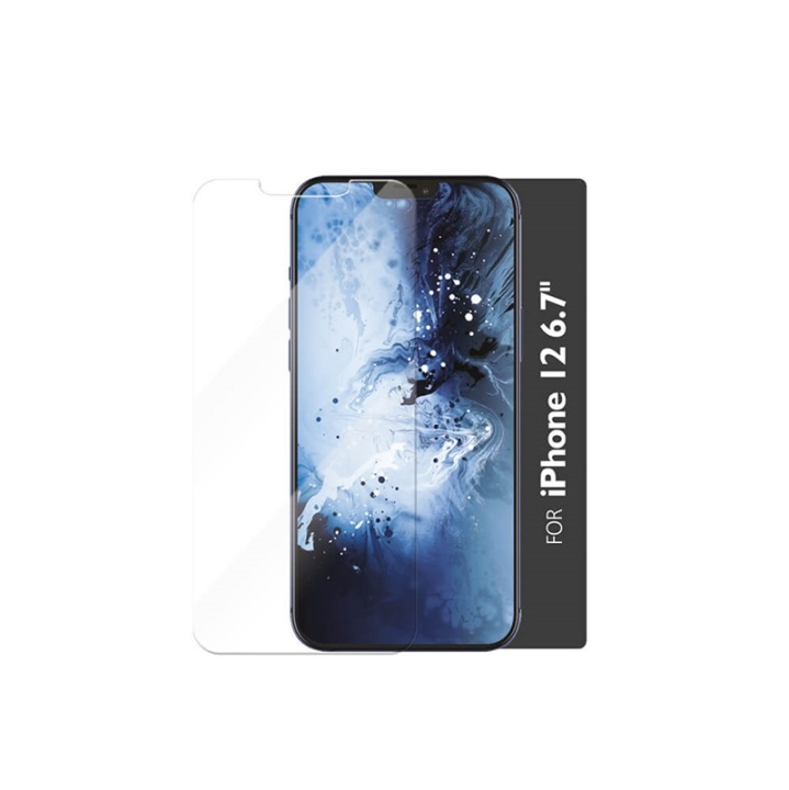 Gear Glass Prot. Flat Case Friendly 2.5D GOLD Iphone 12 Pro Max ryhmässä ÄLYPUHELIMET JA TABLETIT / Puhelimen suojakotelo / Apple / iPhone 12 Pro / Näytönsuoja @ TP E-commerce Nordic AB (38-92418)