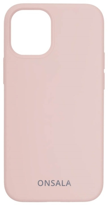 ONSALA Suojakuori Silikooni Sand Pink - iPhone 12 Mini ryhmässä ÄLYPUHELIMET JA TABLETIT / Puhelimen suojakotelo / Apple / iPhone 12 Mini / Kuoret @ TP E-commerce Nordic AB (38-92444)