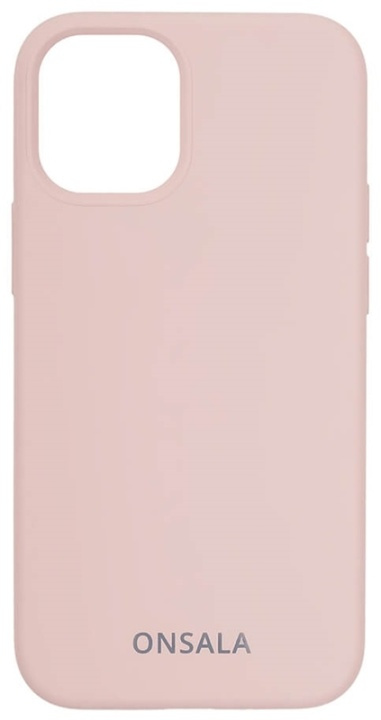 Onsala Mobilskal Silikon Sand Pink iPhone 12 Mini ryhmässä ÄLYPUHELIMET JA TABLETIT / Puhelimen suojakotelo / Apple / iPhone 12 Mini / Kuoret @ TP E-commerce Nordic AB (38-92444)