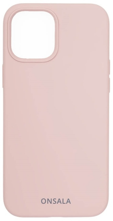 ONSALA Suojakuori Silikooni Sand Pink - iPhone 12 / 12 Pro ryhmässä ÄLYPUHELIMET JA TABLETIT / Puhelimen suojakotelo / Apple / iPhone 12 / Kuoret @ TP E-commerce Nordic AB (38-92448)