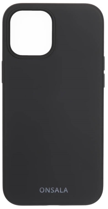 Onsala Suojakuori Silikooni Black - iPhone 12 Pro Max ryhmässä ÄLYPUHELIMET JA TABLETIT / Puhelimen suojakotelo / Apple / iPhone 12 Pro / Kuoret @ TP E-commerce Nordic AB (38-92450)