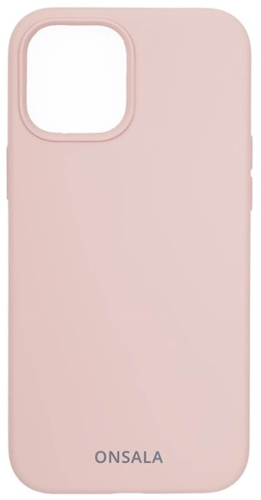 Onsala Mobilskal Silikon Sand Pink iPhone 12 Pro Max ryhmässä ÄLYPUHELIMET JA TABLETIT / Puhelimen suojakotelo / Apple / iPhone 12 Pro / Kuoret @ TP E-commerce Nordic AB (38-92452)