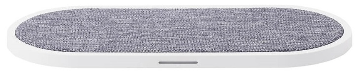 Gear Trådlös Dual QI Laddare USB-C Ansl. 2x10W Vit med Grå Textil ryhmässä ÄLYPUHELIMET JA TABLETIT / Laturit & Kaapelit / Qi Langaton laturi @ TP E-commerce Nordic AB (38-92458)