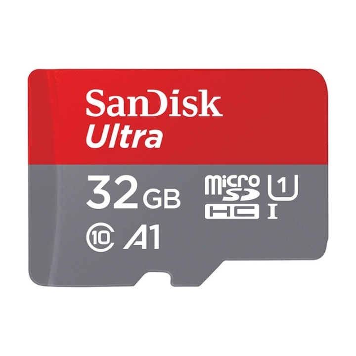 SANDISK MicroSDHC Foto Ultra 32GB 120MB/s UHS-I Adapt ryhmässä KODINELEKTRONIIKKA / Tallennusvälineet / Muistikortit / MicroSD/HC/XC @ TP E-commerce Nordic AB (38-92505)