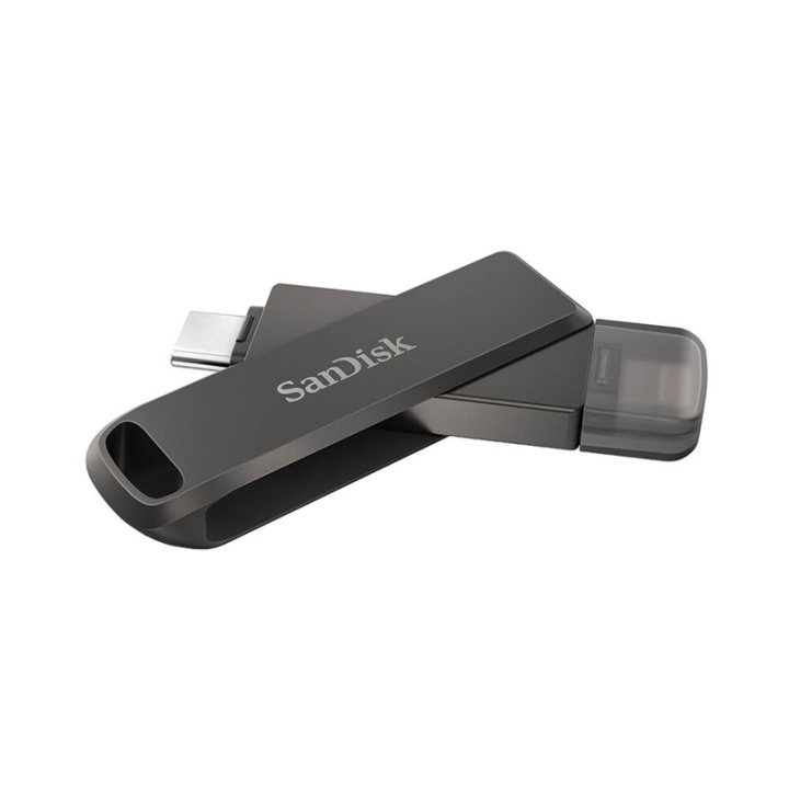 SANDISK USB-C/Lightning iXpand Luxe 64GB ryhmässä KODINELEKTRONIIKKA / Tallennusvälineet / USB-muistitikku / Type C @ TP E-commerce Nordic AB (38-92521)