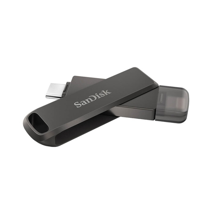 SanDisk USB-C/Lightning iXpand Luxe 128GB ryhmässä KODINELEKTRONIIKKA / Tallennusvälineet / USB-muistitikku / Type C @ TP E-commerce Nordic AB (38-92522)