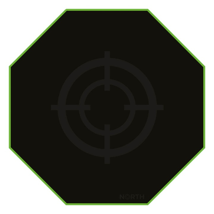 North Floor Pad Pro Gaming 100x100 Green/Black ryhmässä TIETOKOONET & TARVIKKEET / GAMING / Pelituolit @ TP E-commerce Nordic AB (38-92535)