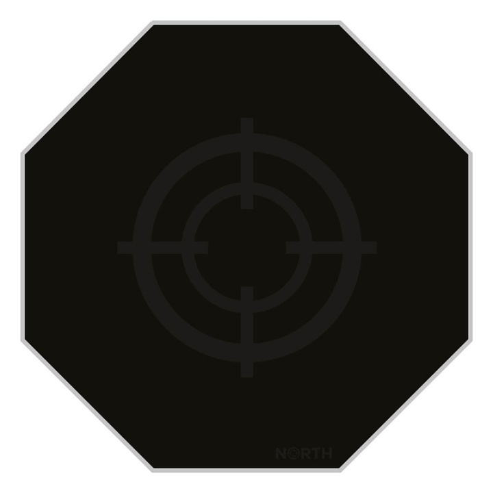 North Floor Pad Pro Gaming 100x100 Silver/Black ryhmässä TIETOKOONET & TARVIKKEET / GAMING / Pelituolit @ TP E-commerce Nordic AB (38-92536)