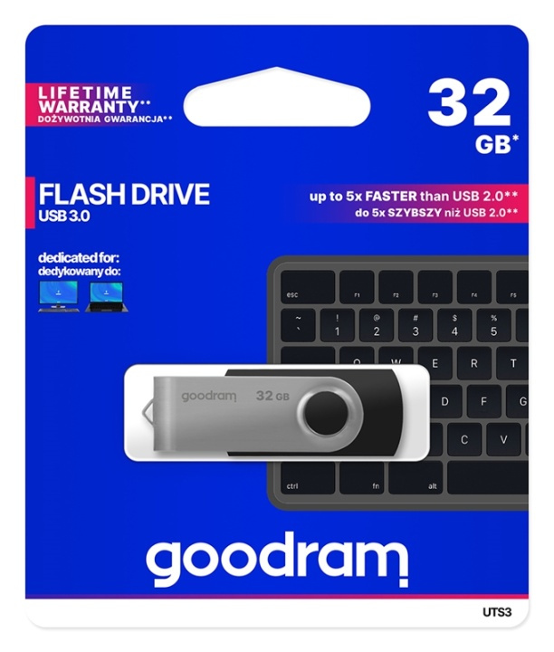 GoodRam TWISTER USB-Minne (32GB | USB3.0) ryhmässä KODINELEKTRONIIKKA / Tallennusvälineet / USB-muistitikku / USB 3.0 @ TP E-commerce Nordic AB (38-92587)