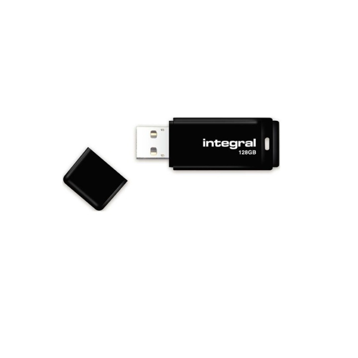Integral Pendrive Black (128GB | USB 2.0) black ryhmässä KODINELEKTRONIIKKA / Tallennusvälineet / USB-muistitikku / USB 2.0 @ TP E-commerce Nordic AB (38-92608)
