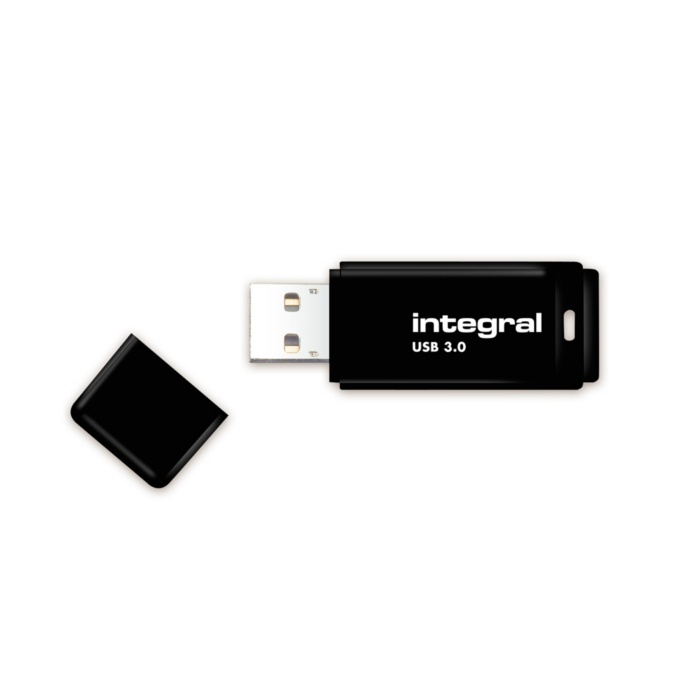 INTEGRAL Pendrive Black (64GB | USB 3.0) ryhmässä KODINELEKTRONIIKKA / Tallennusvälineet / USB-muistitikku / USB 3.0 @ TP E-commerce Nordic AB (38-92612)