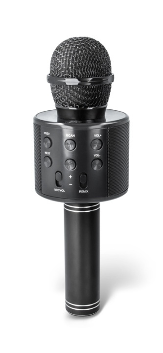 Forever BMS-300 Mikrofon med Bluetooth högtalare, Blå ryhmässä KODINELEKTRONIIKKA / Ääni & Kuva / Kädessä pidettävät mikrofonit @ TP E-commerce Nordic AB (38-92730)
