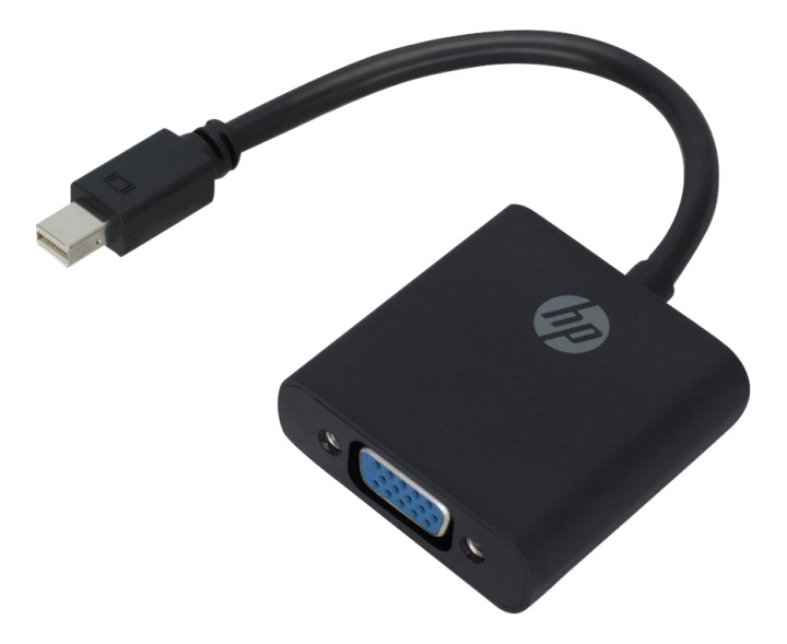 HP Mini DP to VGA Adapor ryhmässä TIETOKOONET & TARVIKKEET / Kaapelit & Sovittimet / DisplayPort / Sovittimet @ TP E-commerce Nordic AB (38-92864)