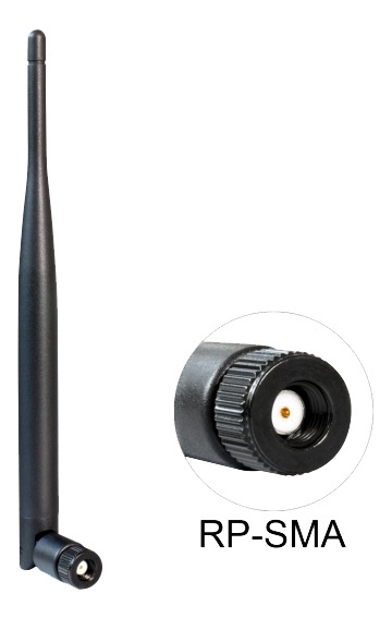 Delock WLAN 802.11 ac/a/b/g/n Antenna RP-SMA plug 4 - 5 dBi omnidirect ryhmässä TIETOKOONET & TARVIKKEET / Verkko / Reititin @ TP E-commerce Nordic AB (38-92994)